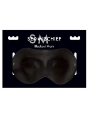 Sex & Michief Blackout Máscara Negro Leather - Comprar Antifaz sexy Sex & Mischief - Antifaces sexys (2)