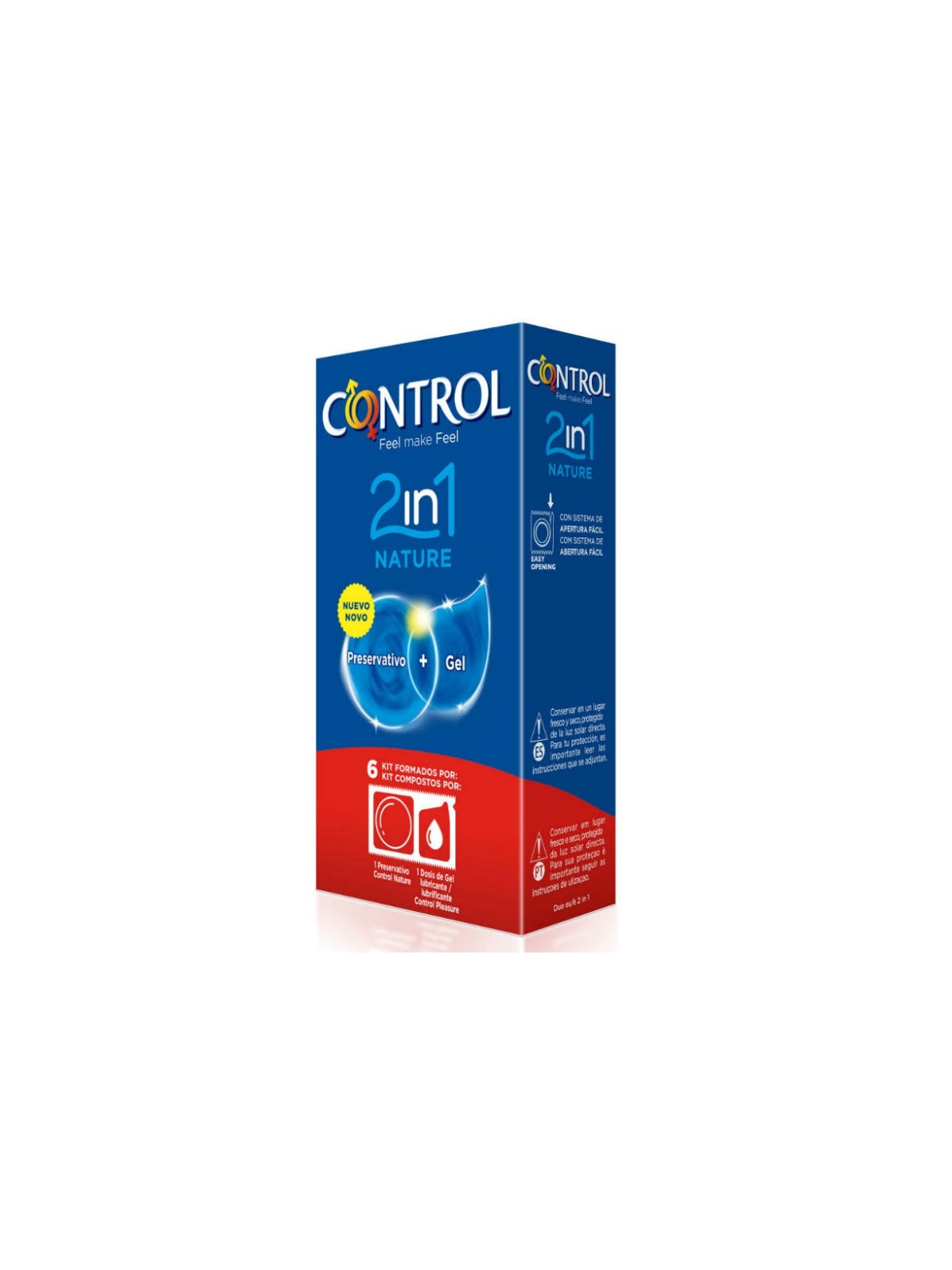 Control Duo Natura 2-1 Preservativo & Gel 6 uds - Comprar Condones naturales Control - Preservativos naturales (1)