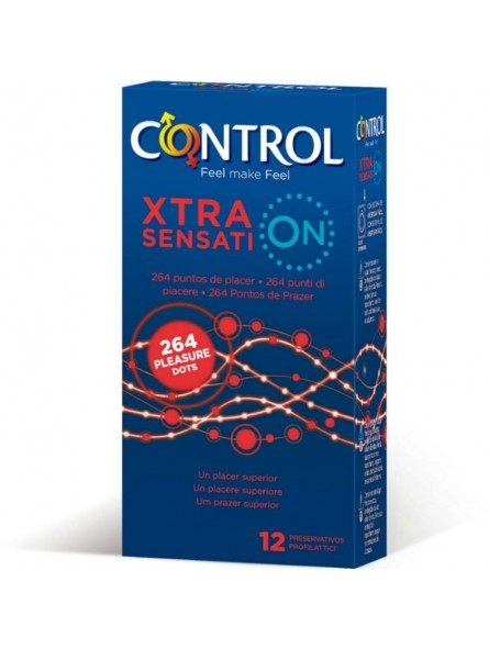 Control Xtra Dots 12 uds - Comprar Condones textura Control - Preservativos texturizados (1)