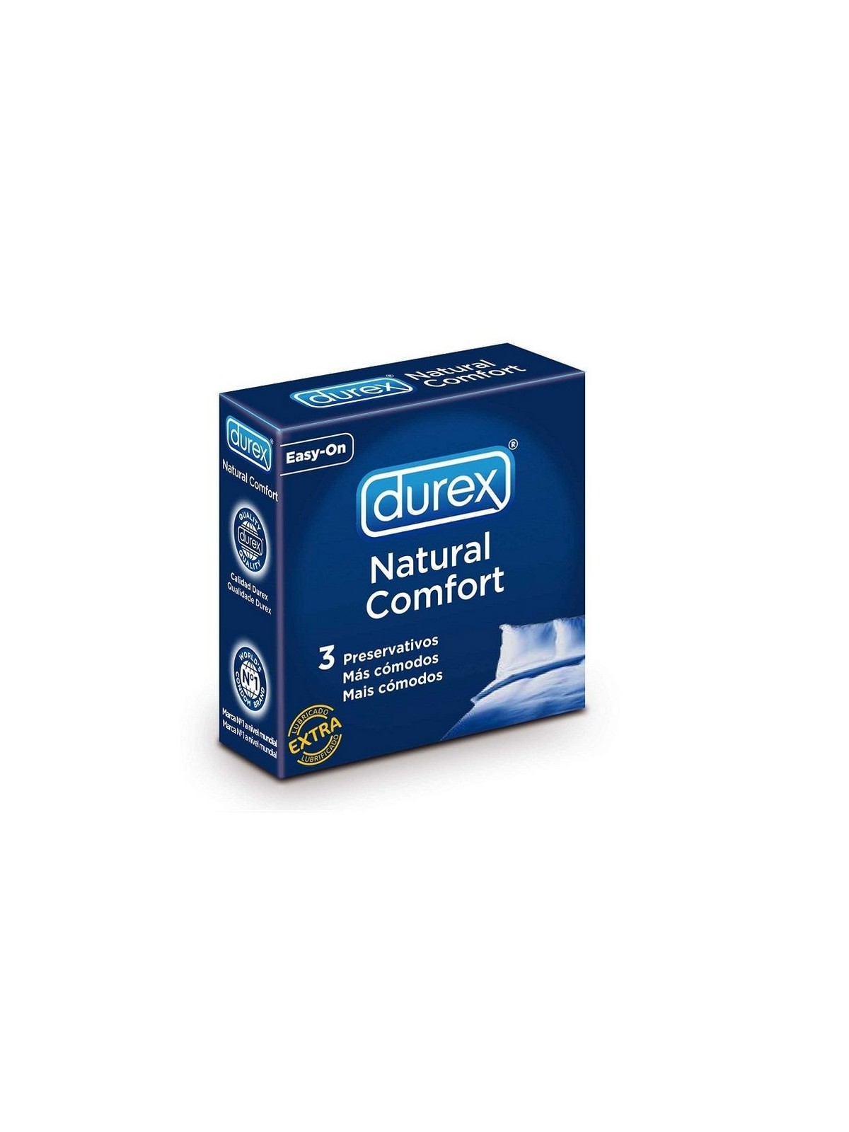 Durex Natural Comfort 3 uds - Comprar Condones naturales Durex - Preservativos naturales (1)