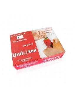 Unilatex Preservativos Rojos/Fresa 144 uds - Comprar Condones de sabor Unilatex - Preservativos de sabores (1)