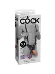 Strap On Con Dildo Hueco 25.5 cm & Tirantes - Comprar Arnés hueco sexual King Cock - Arneses sexuales (6)