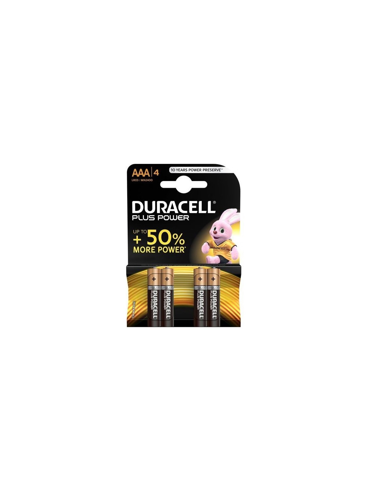 Duracell Plus Power Pila Alcalina AAA LR03 - Comprar Pilas y baterías Duracell - Pilas & baterías (1)