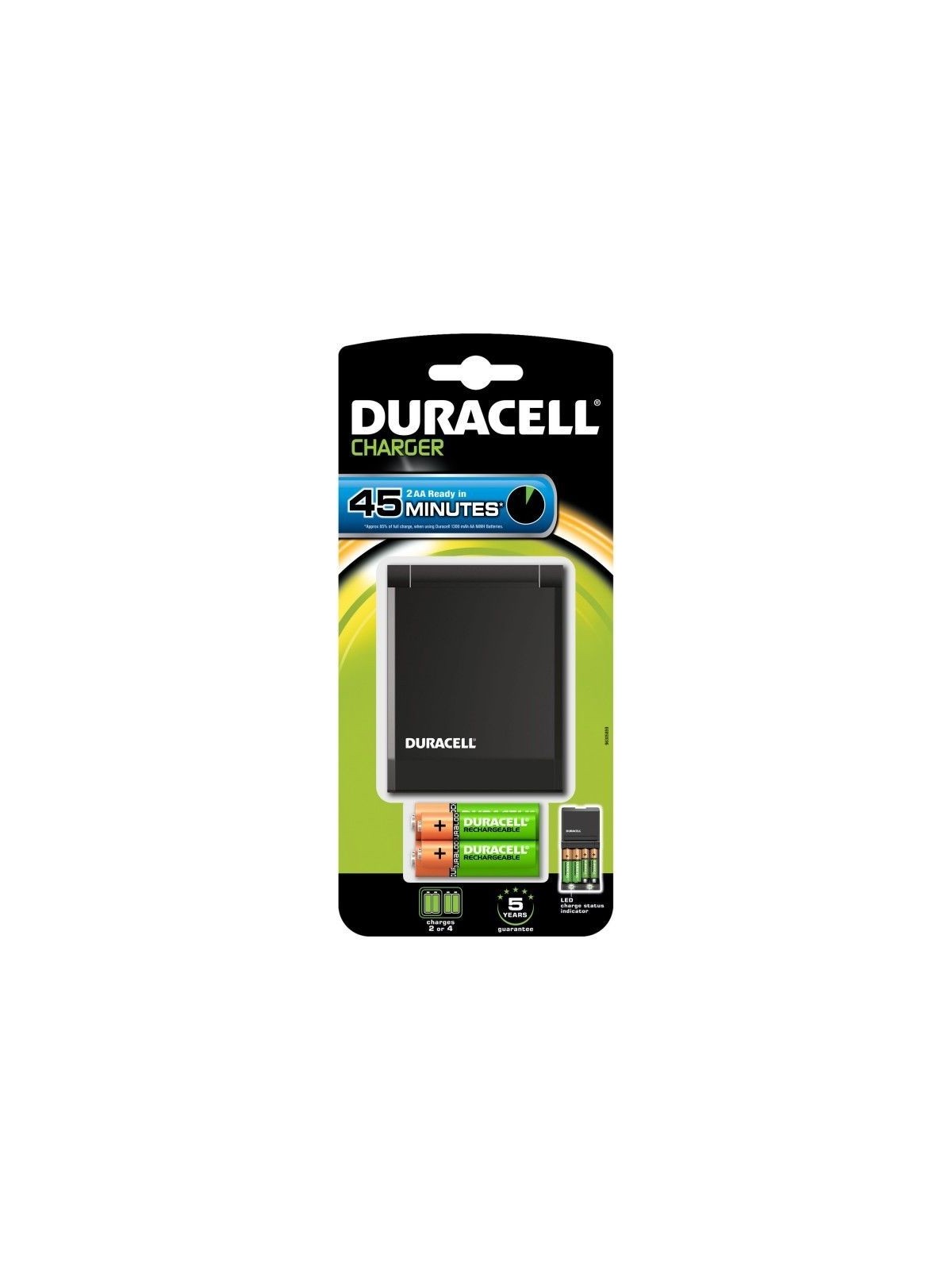 Duracell Cargador Rápido 45Min & 2 uds AA & 2 uds AAA - Comprar Pilas y baterías Duracell - Pilas & baterías (1)