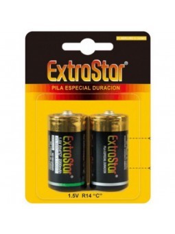Extrastar Pilas Larga Duración 1.5 V R14 C - Comprar Pilas y baterías Extrastar - Pilas & baterías (1)