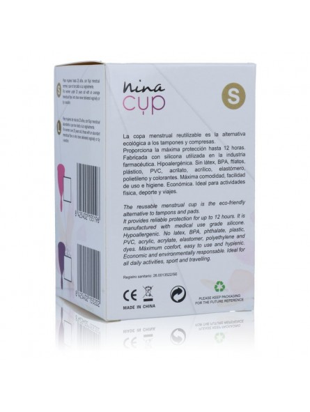 Nina Cup Copa Menstrual Rosa - Comprar Menstruación Nina Kiki - Tampones & copas menstruales (2)