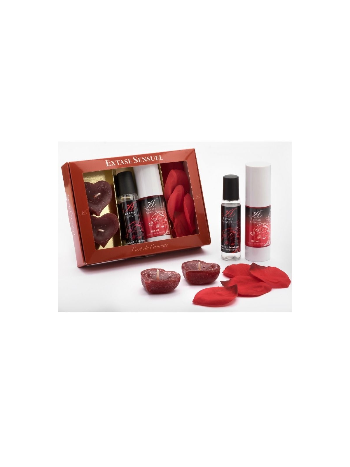 Extase Sensuel Cofre Tentación Roja - Comprar Kit masaje erótico Extase Sensuel - Kits de masaje erótico (1)