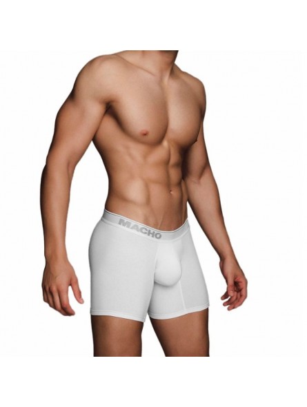 Macho Mc087 Bóxer Largo Blanco - Comprar Bóxer sexy Macho Underwear - Bóxers sexys (3)
