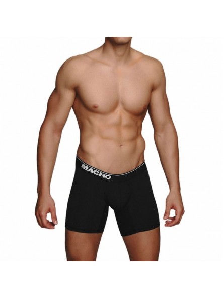 Macho Mc087 Bóxer Largo Negro - Comprar Bóxer sexy Macho Underwear - Bóxers sexys (1)