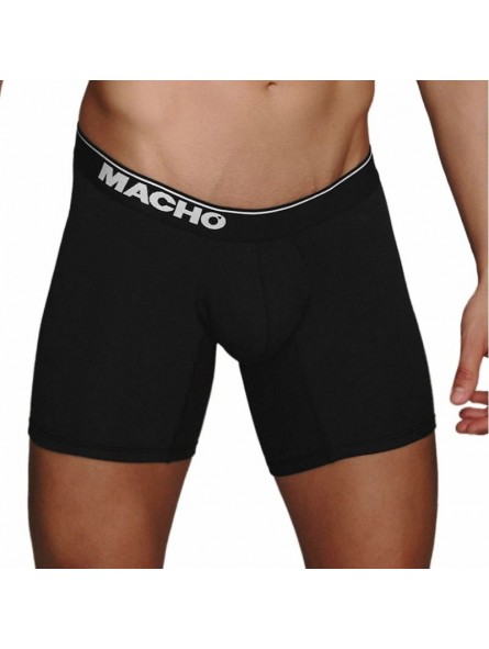 Macho Mc087 Bóxer Largo Negro - Comprar Bóxer sexy Macho Underwear - Bóxers sexys (2)