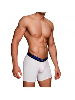 Macho Ms077 Bóxer Deportivo Largo Blanco - Comprar Bóxer sexy Macho Underwear - Bóxers sexys (1)