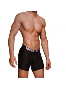 Macho Ms077 Bóxer Deportivo Largo Negro - Comprar Bóxer sexy Macho Underwear - Bóxers sexys (1)
