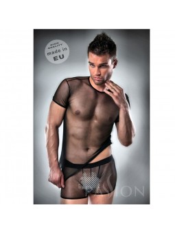 T-Shirt & Underwear 017 Negro Transparente - Comprar Camiseta sexy hombre Passion - Camisetas eróticas (1)