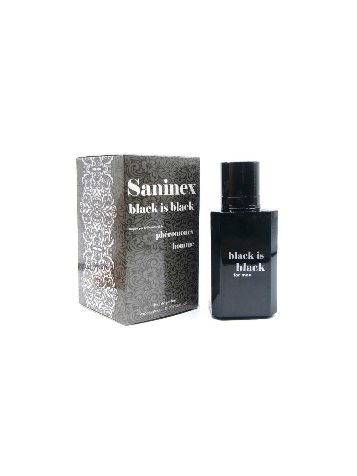 Saninex Black Is Black Perfume Con Feromonas Hombre - Comprar Perfume feromona Saninex - Perfumes con feromonas (1)