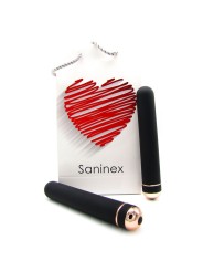 Saninex Orgasmic Elegance Negro & Dorado 18 cm - Comprar Bala vibradora Saninex - Balas vibradoras (2)