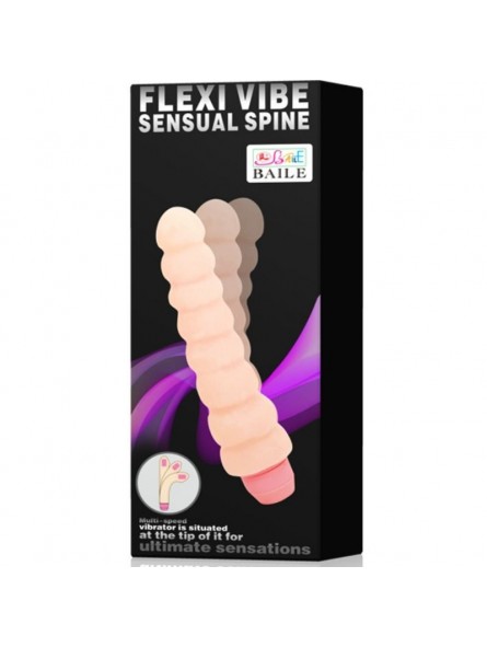 Flexi Vibe Sensual Spine Vibrador Flexible 19 cm - Comprar Dildo anal Baile - Dildos anales (5)