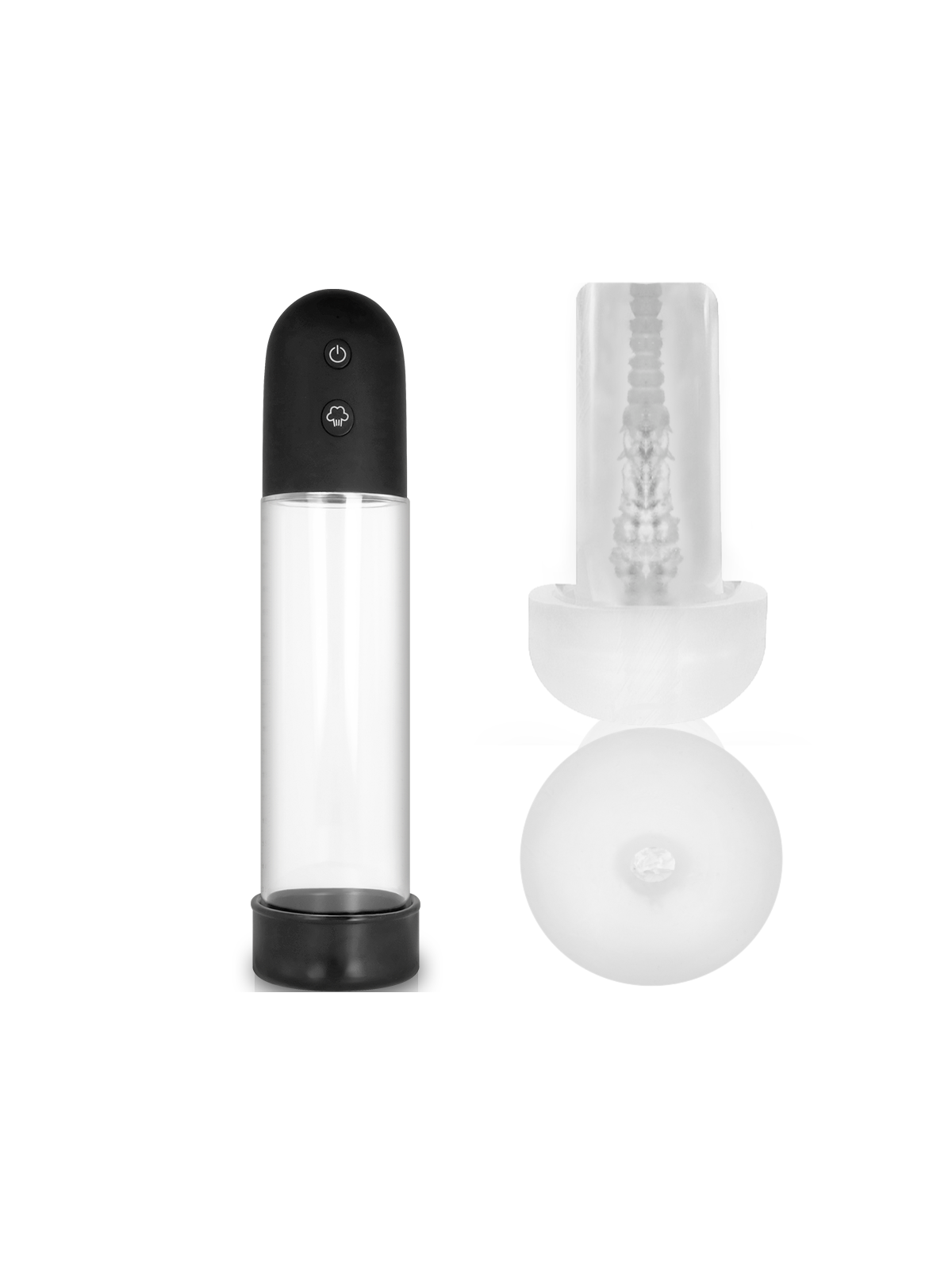 Pump Addicted Bomba Erección Rx11 Automática Con Masturbador - Comprar Bomba vacío pene Pump Addicted - Bombas de vacío pene (1)
