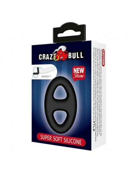 Crazy Bull Anillo Silicona Doble Super Suave - Comprar Anillo silicona pene Crazy Bull - Anillos de silicona pene (5)