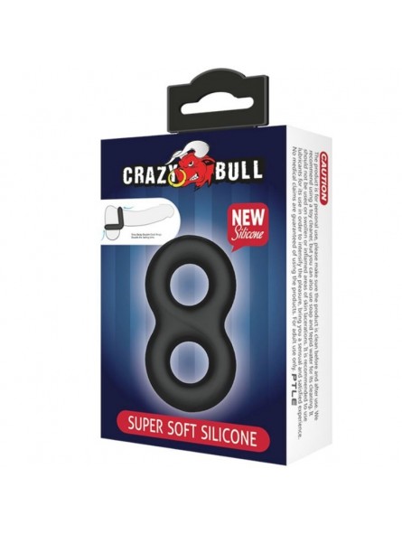 Crazy Bull Anillo Doble Silicona Medica - Comprar Anillo silicona pene Crazy Bull - Anillos de silicona pene (5)