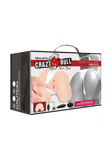 Crazy Bull Vagina & Ano Realísticos Con Vibración Posición 5 - Comprar Muñeca sexual Crazy Bull - Muñecas sexuales (5)