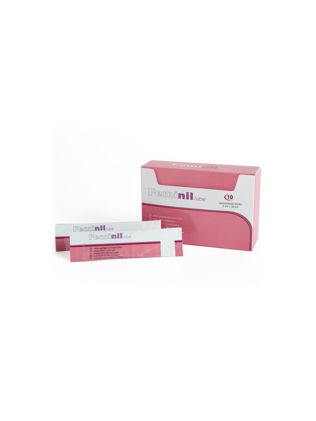 500 Cosmetics Feminil Lube Lubricante Base Agua Efecto Calor - Comprar Gel efecto calor 500Cosmetics - Lubricantes monodosis (1)