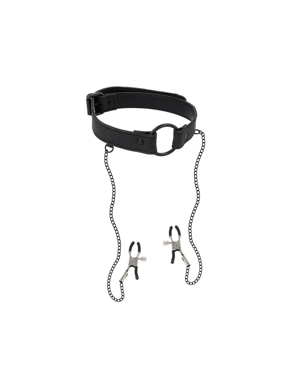 Fetish Submissive Collar Con Pinzas Para Pezones - Comprar Collar BDSM Fetish Submissive - Collares BDSM (1)