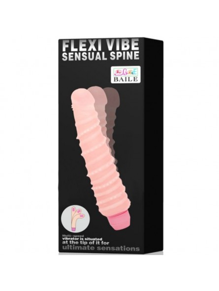 Flexi Vibe Sensual Vibrador Espiral 19.5 cm - Comprar Vibrador clásico Baile - Vibradores clásicos (5)