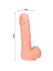 Dong Dildo Realístico Vibración & Rotación 20 cm - Comprar Vibrador realista Baile - Dildos anales (4)
