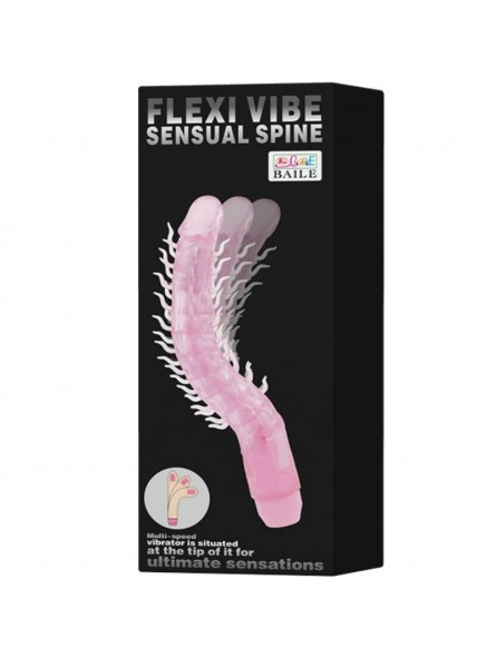 Flexi Vibe Sensual Spine Bendable Vibrating Dildo 23.5 cm - Comprar Vibrador clásico Baile - Vibradores clásicos (4)