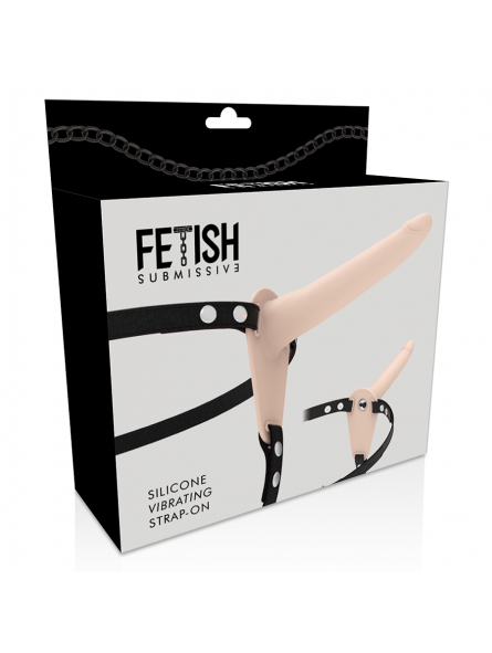 Fetish Submissive Arnés Vibrador Silicona 15 cm - Comprar Arnés dildo sexual Fetish Submissive - Arneses sexuales (4)