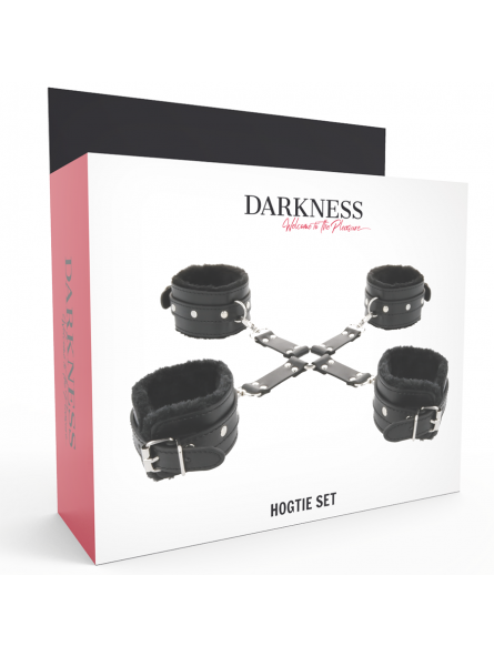 Darkness Esposas De Cuero Para Pies & Manos Negro - Comprar Restricción cama Darkness - Restricciones bondage (4)