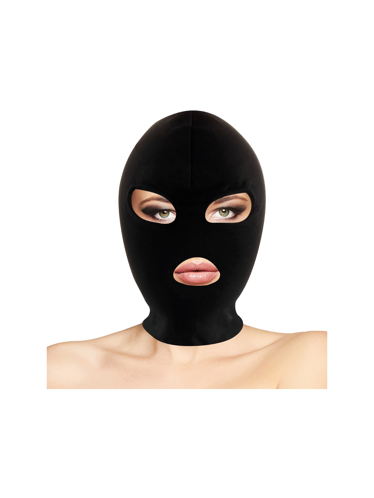 Darkness BDSM Máscara Sumisión Boca & Ojos Negro - Comprar Máscara erótica Darkness - Máscaras eróticas (1)