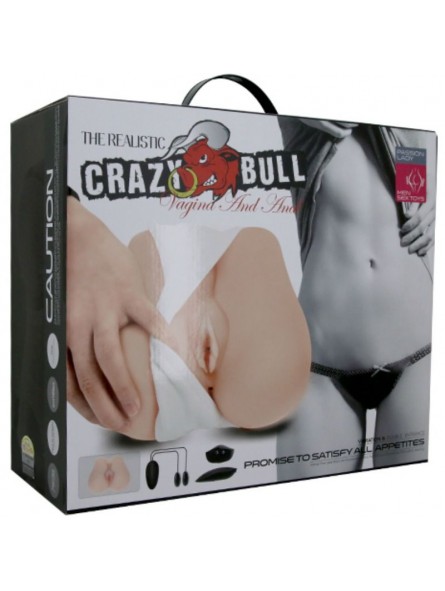Crazy Bull Vagina & Ano Realísticos Con Vibración II - Comprar Muñeca sexual Crazy Bull - Muñecas sexuales (4)