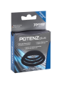 Potenzplus Kit De 3 Anillos Para El Pene (S, M, L) Negro - Comprar Anillo silicona pene Potenzduo - Anillos de silicona pene (3)