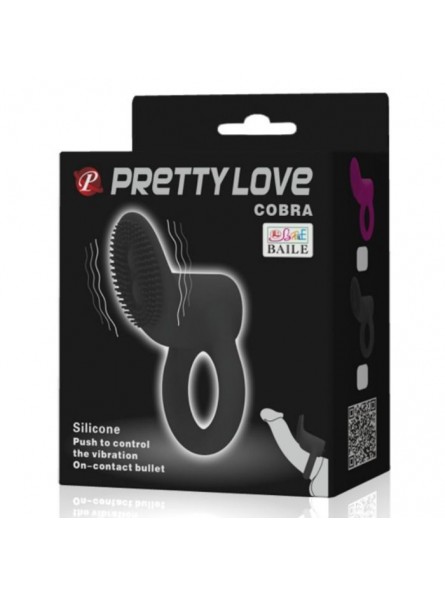 Anillo Vibrador Cobra De Pretty Love Negro - Comprar Anillo vibrador pene Pretty Love - Anillos vibradores pene (4)
