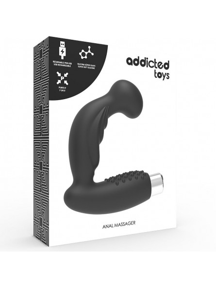 Addicted Toys Vibrador Prostático Recargable Negro - Comprar Estimulador próstata Addicted Toys - Estimuladores prostáticos (4)