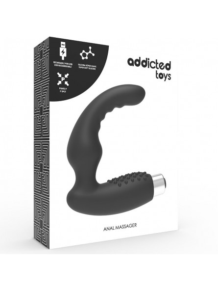 Addicted Toys Vibrador Prostático Recargable Negro - Comprar Estimulador próstata Addicted Toys - Estimuladores prostáticos (4)