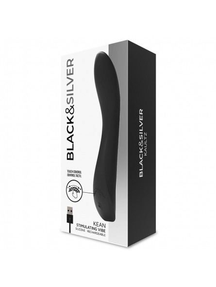 Black & Silver Kean Vibrador Touch Control - Comprar Vibrador punto G Black&Silver - Vibradores punto G (5)