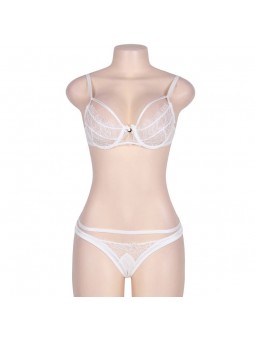 Subblime Queen Plus Set Dos Piezas Con Tirantas Blanco - Comprar Conjunto sexy 2 pzas Subblime - Conjuntos eróticos 2 piezas (1)