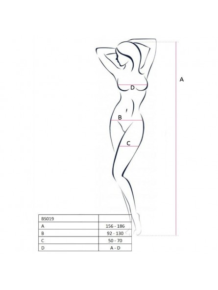 Passion Woman Bs019 Bodystocking Única - Comprar Bodystocking sexy Passion - Redes catsuits (2)