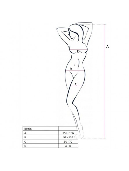 Passion Woman Bs036 Bodystocking Única - Comprar Bodystocking sexy Passion - Redes catsuits (2)