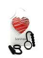 Saninex Duplo Plug Anal Con Anillo - Comprar Anillo silicona pene Saninex - Estimuladores prostáticos (1)