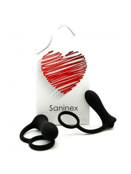 Saninex Plug Vibrador Con Anillo Brave - Comprar Anillo silicona pene Saninex - Estimuladores prostáticos (1)