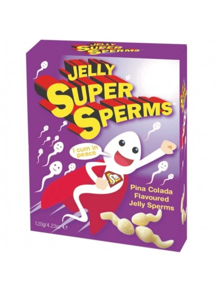 Spencer&Fletwood Jelly Super Sperm Gominolas Forma Esperma 120 g - Comprar Chucherías eróticas Spencer&Fletwood Limited - Chuche