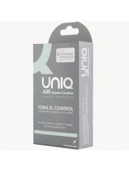 Uniq Air Condom Preservativo Femenino 3 uds - Comprar Condones especiales Unique - Preservativos especiales (1)