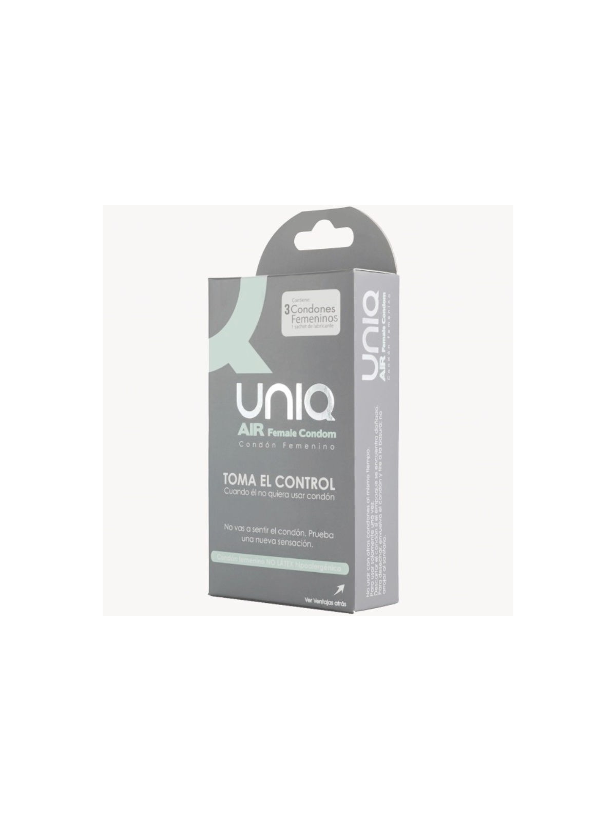 Uniq Air Condom Preservativo Femenino 3 uds - Comprar Condones especiales Unique - Preservativos especiales (1)