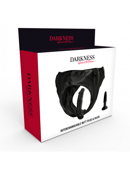 Darkness Panties Con Plug & Dildo Intercambiable - Comprar Accesorio BDSM Darkness - Accesorios BDSM (3)