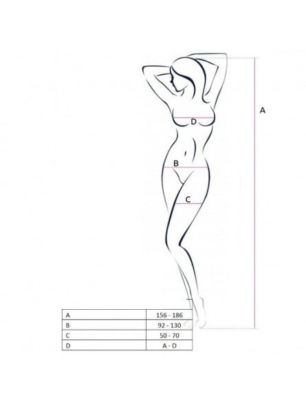 Passion Woman BS053 Bodystocking Talla Única - Comprar Bodystocking sexy Passion - Redes catsuits (5)