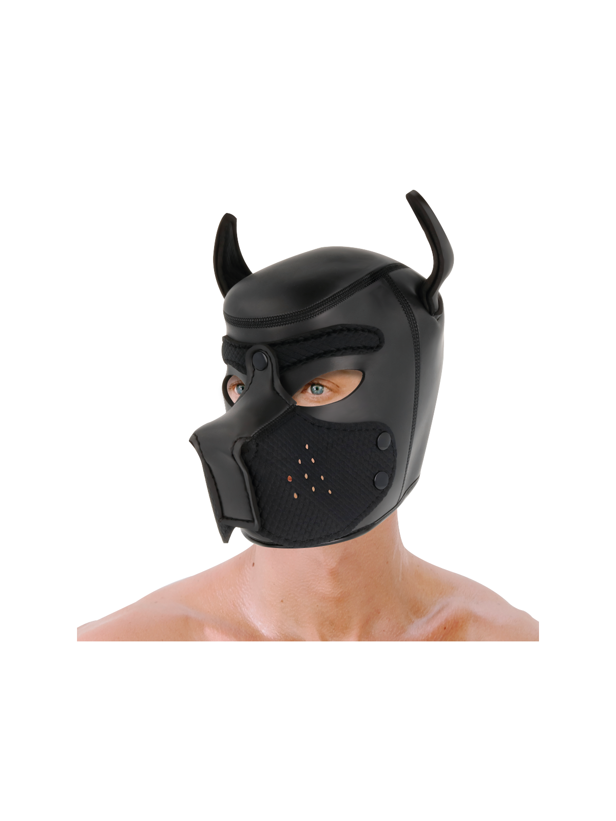 Darkness Máscara Perro De Neopreno Con Hocico Extraíble - Comprar Máscara erótica Darkness - Máscaras eróticas (1)