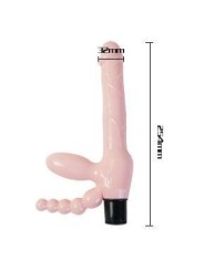 Arnés Sin Cuerda TPR Con Vibración & Estimulación Anal 25.4 cm - Comprar Arnés doble sexual Baile - Arneses sexuales (3)